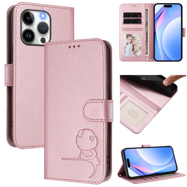 حافظة هاتف جلدية بنقش باندا صغير مع حماية RFID وحبل معصم، لهواتف iPhone 14 Pro Max، iPhone SE 2022 / 2020 / 8 / 7، iPhone 13 Pro Max، iPhone 13 Pro، iPhone 13 mini، iPhone 12 / 12 Pro، iPhone 12 Pro Max، iPhone 12 mini