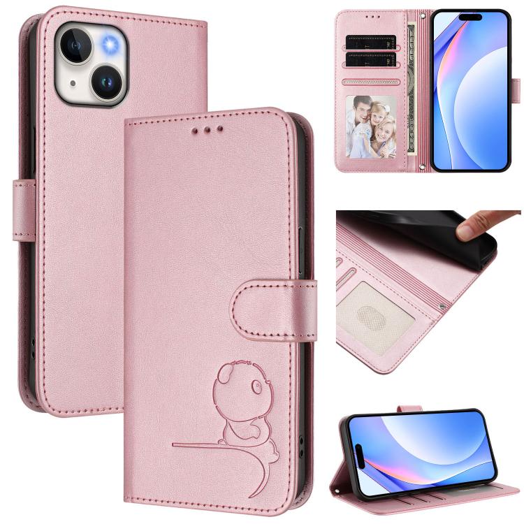 حافظة هاتف جلدية بنقش باندا صغير مع حماية RFID وحبل معصم، لهواتف iPhone 14 Pro Max، iPhone SE 2022 / 2020 / 8 / 7، iPhone 13 Pro Max، iPhone 13 Pro، iPhone 13 mini، iPhone 12 / 12 Pro، iPhone 12 Pro Max، iPhone 12 mini