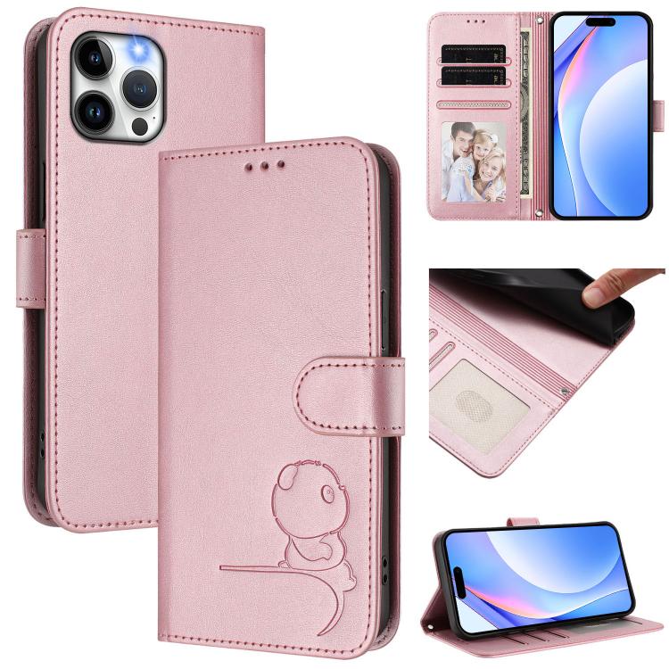 حافظة هاتف جلدية بنقش باندا صغير مع حماية RFID وحبل معصم، لهواتف iPhone 14 Pro Max، iPhone SE 2022 / 2020 / 8 / 7، iPhone 13 Pro Max، iPhone 13 Pro، iPhone 13 mini، iPhone 12 / 12 Pro، iPhone 12 Pro Max، iPhone 12 mini