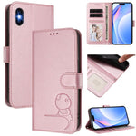 حافظة هاتف جلدية بنقش باندا صغير مع حماية RFID وحبل معصم، لهواتف iPhone 11 Pro Max، iPhone 11، iPhone 11 Pro، iPhone X / XS، iPhone XR، iPhone XS Max، iPhone 8 Plus / 7 Plus
