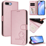 حافظة هاتف جلدية بنقش باندا صغير مع حماية RFID وحبل معصم، لهواتف iPhone 11 Pro Max، iPhone 11، iPhone 11 Pro، iPhone X / XS، iPhone XR، iPhone XS Max، iPhone 8 Plus / 7 Plus