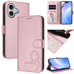غطاء هاتف Litter Panda من الجلد مع نقش RFID وحبل معصم، لهواتف iPhone 17e / 16e، iPhone 17 Pro Max، iPhone 17 Pro، iPhone 17، iPhone Air، iPhone 16 Pro Max، iPhone 16 Pro، iPhone 16 Plus