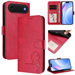 غطاء هاتف Litter Panda من الجلد مع نقش RFID وحبل معصم، لهواتف iPhone 17e / 16e، iPhone 17 Pro Max، iPhone 17 Pro، iPhone 17، iPhone Air، iPhone 16 Pro Max، iPhone 16 Pro، iPhone 16 Plus
