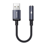 محول صوت USB إلى 3.5 مم من الألمنيوم Yesido YAU46، YAU46