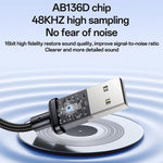 محول صوت USB إلى 3.5 مم من الألمنيوم Yesido YAU46، YAU46