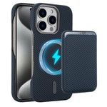 Carbon Fiber MagSafe Magnetic Card Holder Phone Case, For iPhone 17 Pro Max, For iPhone 17 Pro, For iPhone 17, For iPhone Air, For iPhone 16 Pro Max, iPhone 16 Pro, For iPhone 16 Plus, For iPhone 16, For iPhone 15 Pro Max