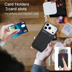 غطاء هاتف حامل بطاقات مغناطيسي من ألياف الكربون مع MagSafe، لهواتف iPhone 17 Pro Max، iPhone 17 Pro، iPhone 17، iPhone Air، iPhone 16 Pro Max، iPhone 16 Pro، iPhone 16 Plus، iPhone 16، iPhone 15 Pro Max