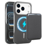 غطاء هاتف حامل بطاقات مغناطيسي من ألياف الكربون مع MagSafe، لهواتف iPhone 17 Pro Max، iPhone 17 Pro، iPhone 17، iPhone Air، iPhone 16 Pro Max، iPhone 16 Pro، iPhone 16 Plus، iPhone 16، iPhone 15 Pro Max