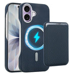 غطاء هاتف حامل بطاقات مغناطيسي من ألياف الكربون مع MagSafe، لهواتف iPhone 17 Pro Max، iPhone 17 Pro، iPhone 17، iPhone Air، iPhone 16 Pro Max، iPhone 16 Pro، iPhone 16 Plus، iPhone 16، iPhone 15 Pro Max