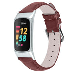 xDfind Bamboo Texture Pin Buckle Leather Watch Band, For Fitbit Charge 6 / 5 18mm, For Fitbit Inspire 3 12mm, For Fitbit Versa 4 / 3 / Sense2 / 1 20mm, For Fitbit Luxe / Special Edition 12mm, For Fitbit Inspire 2 / Ace 3 14mm                           ...