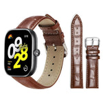 xDfind Bamboo Texture Pin Buckle Leather Watch Band, For Xiaomi Band 10 Pro / 9 Pro / Redmi Watch 6, For Xiaomi Smart Band 10 / 9 / 8 / NFC 14mm, For Redmi Watch 3 Active / Lite 20mm, For Redmi Watch 3 20mm