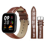 xDfind Bamboo Texture Pin Buckle Leather Watch Band, For Xiaomi Band 10 Pro / 9 Pro / Redmi Watch 6, For Xiaomi Smart Band 10 / 9 / 8 / NFC 14mm, For Redmi Watch 3 Active / Lite 20mm, For Redmi Watch 3 20mm