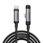 كابل بيانات شحن سريع JOYROOM S-A56 EnjoyX Series بقوة 30W من Type-C إلى 8 Pin بزاوية 90 درجة، Type-C إلى 8 Pin