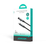 كابل بيانات شحن سريع JOYROOM S-A56 EnjoyX Series بقوة 30W من Type-C إلى 8 Pin بزاوية 90 درجة، Type-C إلى 8 Pin