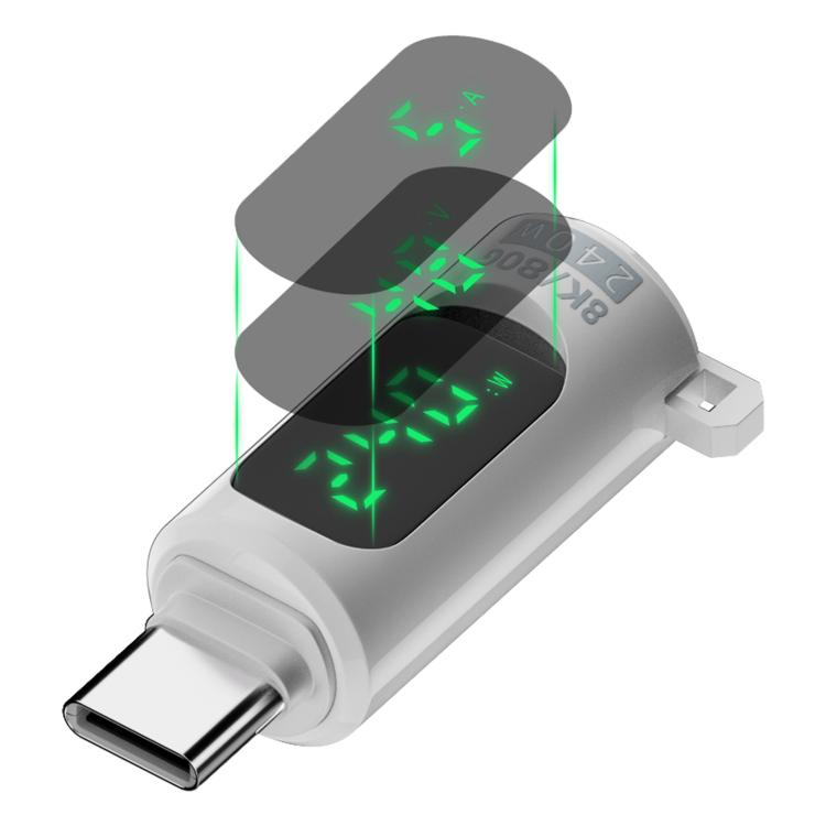 محول بشاشة رقمية 240 واط من Type-C إلى Type-C مع مفتاح تبديل