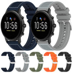 xDfind Hybrid Nylon Braid Silicone Watch Band, 22mm For Fossil Gen 5 Carlyle / Julianna