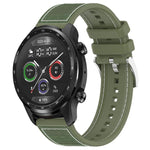 xDfind Hybrid Nylon Braid Silicone Watch Band, 20mm For Ticwatch GTH / E3 / E / 2, 22mm For Ticwatch Pro X / Pro 3 / Pro