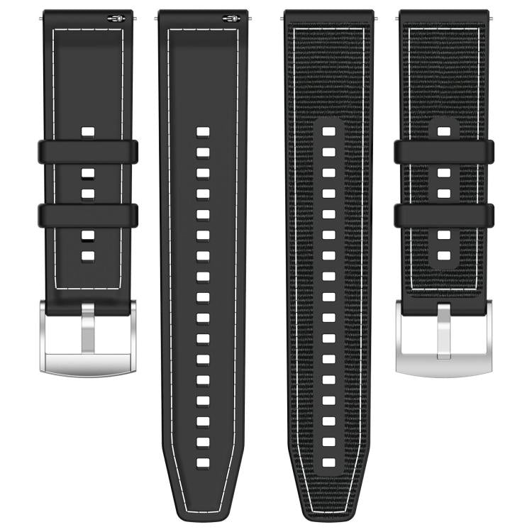 xDfind Hybrid Nylon Braid Silicone Watch Band, 22mm For Amazfit GTR 4 / GTR 3 / GTR 3 Pro, 20mm For Amazfit GTS4 Mini / GTS 3 / GTS 2