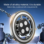 17mm Universal Ball MagSafe Magnetic Adapter Car Phone Holder Base, C4 Solid Color Black, C5 Hexagonal Black, C6 Round Black, C6 Round Silver