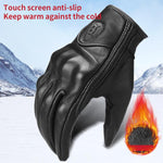 قفازات ركوب دراجات نارية دافئة من المخمل لفصل الشتاء GHOST RACING GR-ST07، مقاسات M، XL، XXL