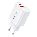 شاحن سريع REMAX U187-AC 20 واط USB وType-C GaN، قابس الاتحاد الأوروبي، قابس المملكة المتحدة