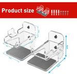 For Nintendo Switch 1 / 2 Acrylic Wall Split Symmetrical Storage Bracket