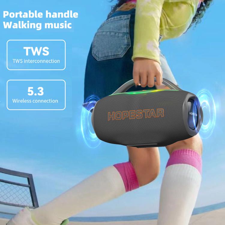 مكبر صوت بلوتوث محمول مقاوم للماء HOPESTAR H87 بقوة 70 واط، يدعم مدخل 3.5 مم