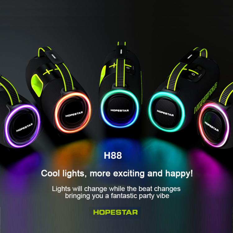 مكبر صوت بلوتوث محمول مقاوم للماء HOPESTAR H88 بقوة 70 واط، يدعم TF / AUX / USB / TWS