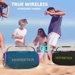 مكبر صوت بلوتوث محمول مقاوم للماء HOPESTAR H88 بقوة 70 واط، يدعم TF / AUX / USB / TWS
