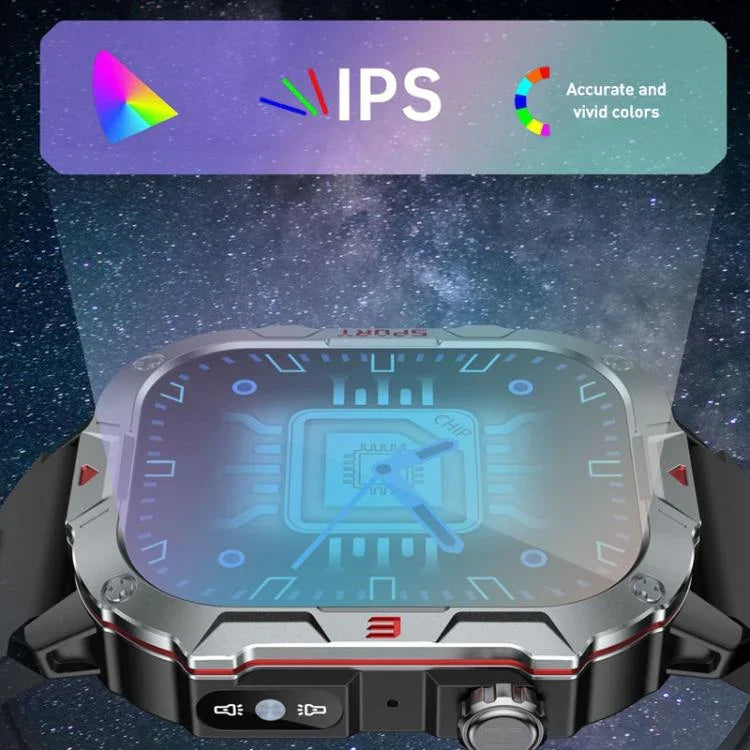 C40 Pro ساعة ذكية رياضية خارجية بشاشة TFT بحجم 2.19 بوصة وبلوتوث تدعم مراقبة معدل ضربات القلب