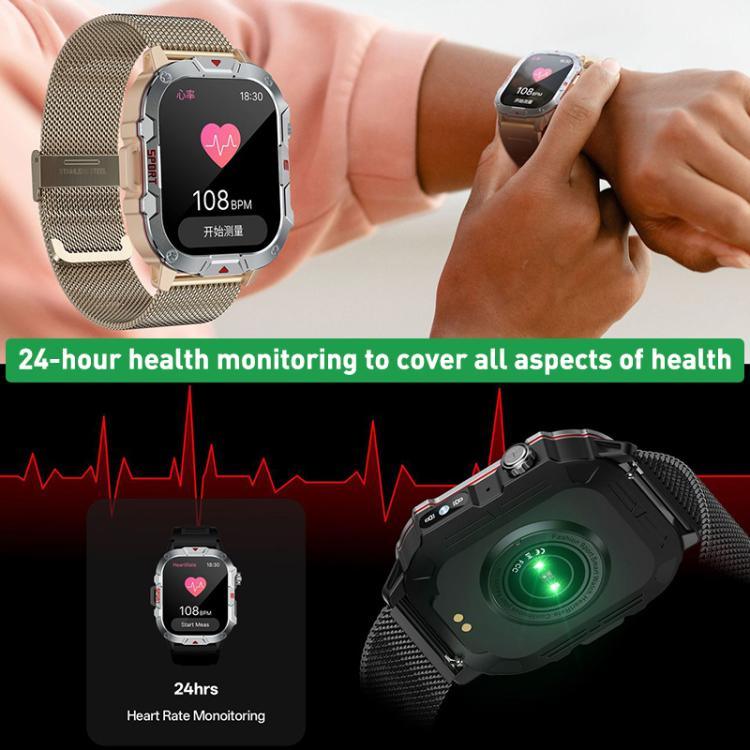 C40 Pro ساعة ذكية رياضية خارجية بشاشة TFT بحجم 2.19 بوصة وبلوتوث تدعم مراقبة معدل ضربات القلب