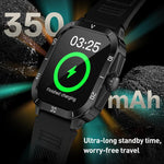 C50 Pro ساعة ذكية رياضية خارجية بشاشة TFT بحجم 2.19 بوصة وبلوتوث تدعم مراقبة معدل ضربات القلب