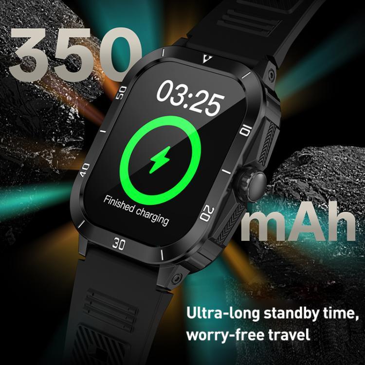 C50 Pro ساعة ذكية رياضية خارجية بشاشة TFT بحجم 2.19 بوصة وبلوتوث تدعم مراقبة معدل ضربات القلب