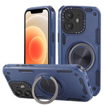 حافظة هاتف بمغناطيس دوار ميكانيكي ثلاثي النواة بزاوية 360 درجة، لهواتف iPhone 12، iPhone 12 Pro، iPhone 11