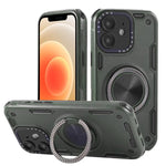حافظة هاتف بمغناطيس دوار ميكانيكي ثلاثي النواة بزاوية 360 درجة، لهواتف iPhone 12، iPhone 12 Pro، iPhone 11