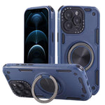 حافظة هاتف بمغناطيس دوار ميكانيكي ثلاثي النواة بزاوية 360 درجة، لهواتف iPhone 12، iPhone 12 Pro، iPhone 11