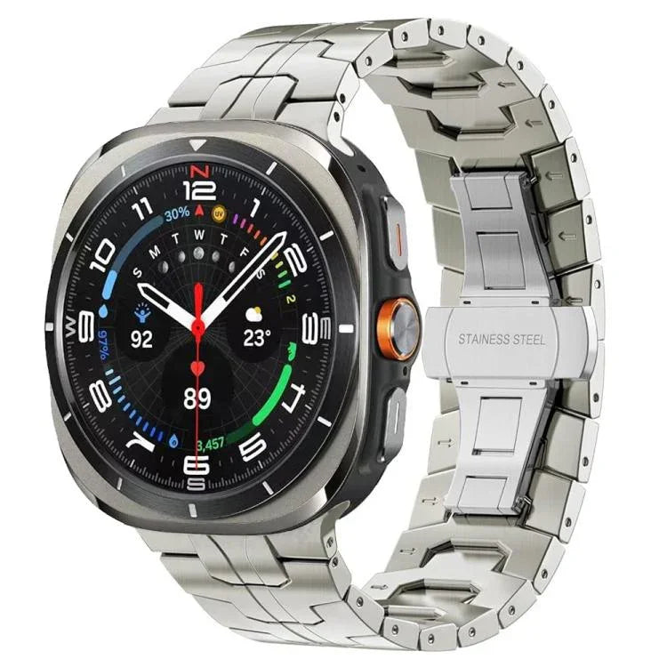 سوار ساعة بمشبك فراشة من سبيكة التيتانيوم، لساعات Samsung Galaxy Watch8 / Watch8 Classic