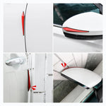 4pcs / Set Car Door Anti-collision PVC Strip, Size: 15x2.5cm, Size: 15x2.5cm