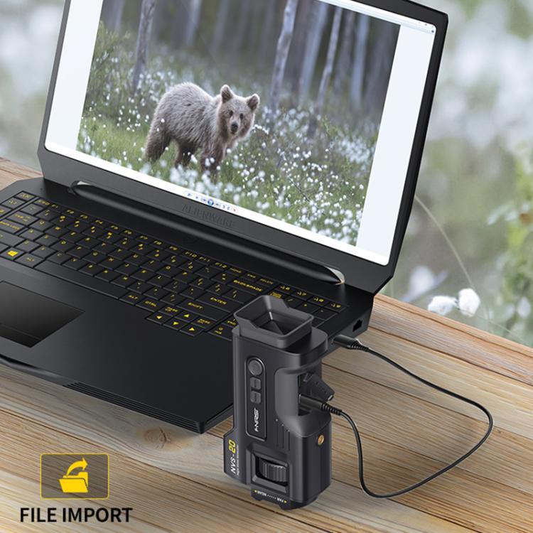 جهاز رؤية ليلية بالأشعة تحت الحمراء ملون كامل بدقة 4K صغير ومحمول FNIRSI NVS-20، NVS-20