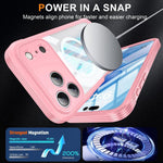 غطاء هاتف مقاوم للماء مع MagSafe من Life، لهواتف iPhone 17 Pro Max، iPhone 17 Pro
