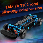 إطار سيارة تحكم عن بعد من ألياف الكربون وسبائك الألمنيوم PMM Racing TT02 1:10