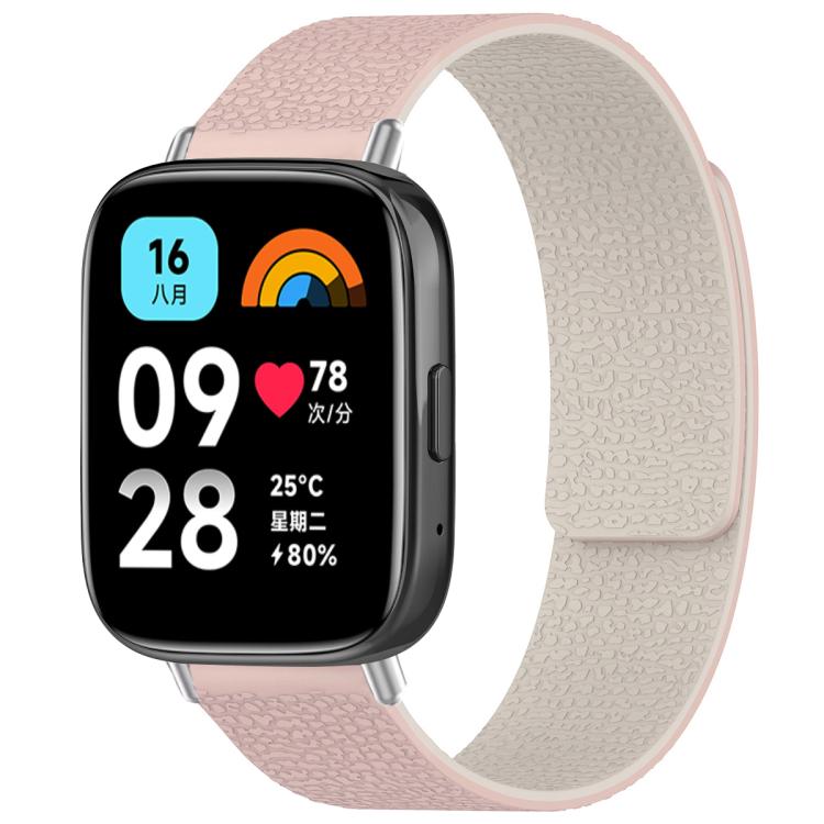 xDfind Litchi Texture Magnetic Silicone Watch Band, For Xiaomi Band 10 Pro/9 Pro/Redmi Watch 6/5/4, For Xiaomi Smart Bnad 10 / 9 / 8, For Redmi Watch 3 Active/Watch 3 Lite, For Redmi Watch 3