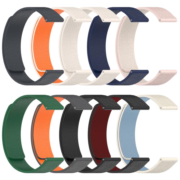 xDfind Litchi Texture Magnetic Silicone Watch Band, For Xiaomi Band 10 Pro/9 Pro/Redmi Watch 6/5/4, For Xiaomi Smart Bnad 10 / 9 / 8, For Redmi Watch 3 Active/Watch 3 Lite, For Redmi Watch 3