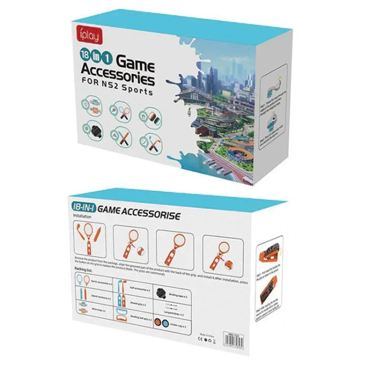 مجموعة ألعاب استشعار حركة 18 في 1 لجهاز نينتندو سويتش 2 iPlay HBS-522