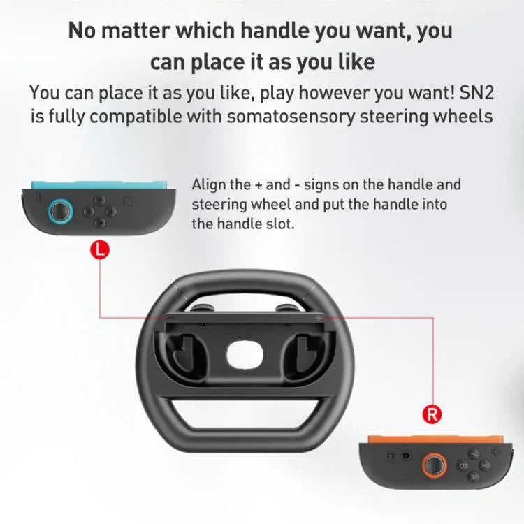 عجلة قيادة بسيطة لجهاز نينتندو سويتش 2 Joy-Con زوج واحد iPlay HBS-2813