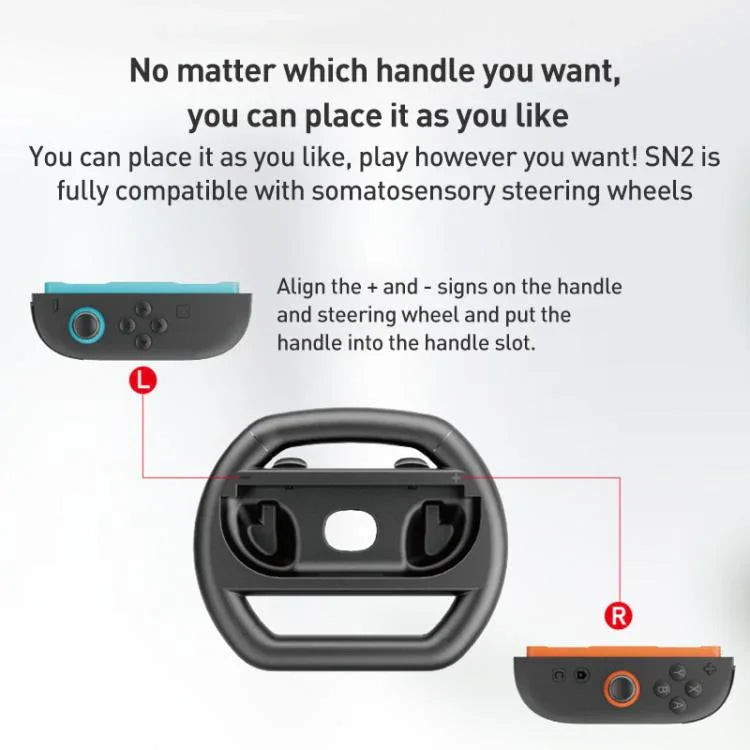 عجلة قيادة بسيطة 4 قطع لجهاز نينتندو سويتش 2 Joy-Con iPlay HBS-2813-C