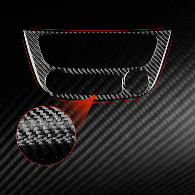 Carbon Fiber Car Air Conditioner Panel B Decorative Sticker for Renault Fluence 2009-2017 / Megane 2008-2016, Left and Right Driver, Air Conditioner Panel B