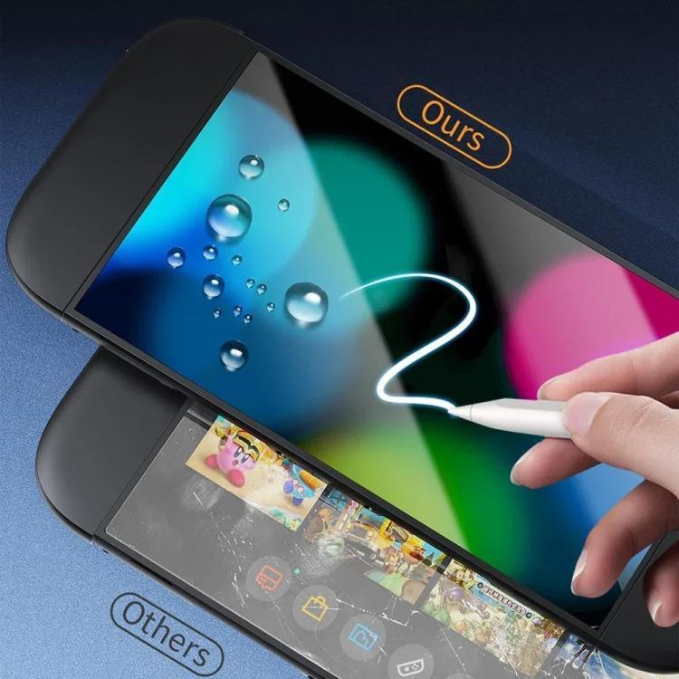 فيلم مقسى بحواف منحنية عالي الدقة خالي من الغبار، لجهاز Nintendo Switch 2، Nintendo Switch OLED، وNintendo Switch