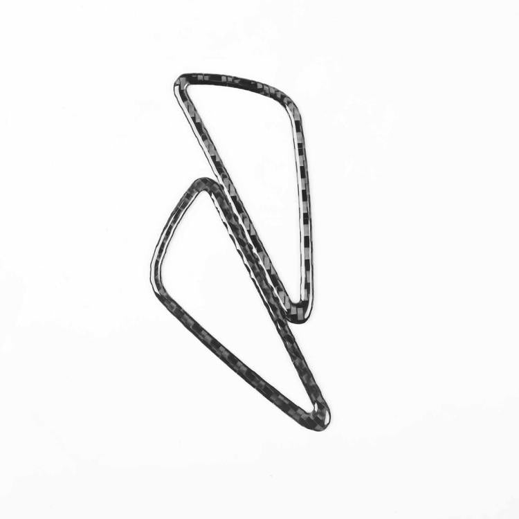 2pcs/Set Carbon Fiber Car Instrument Panel Air Outlet Decorative Sticker for SEAT Leon 2005-2012, Left and Right Driver, Instrument Panel Air Outlet