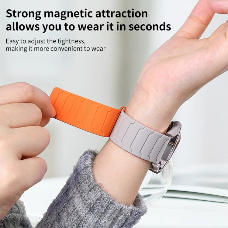 xDfind Magnetic Silicone Watch Band, For Huawei Watch Fit4 / Fit4 Pro / Fit3